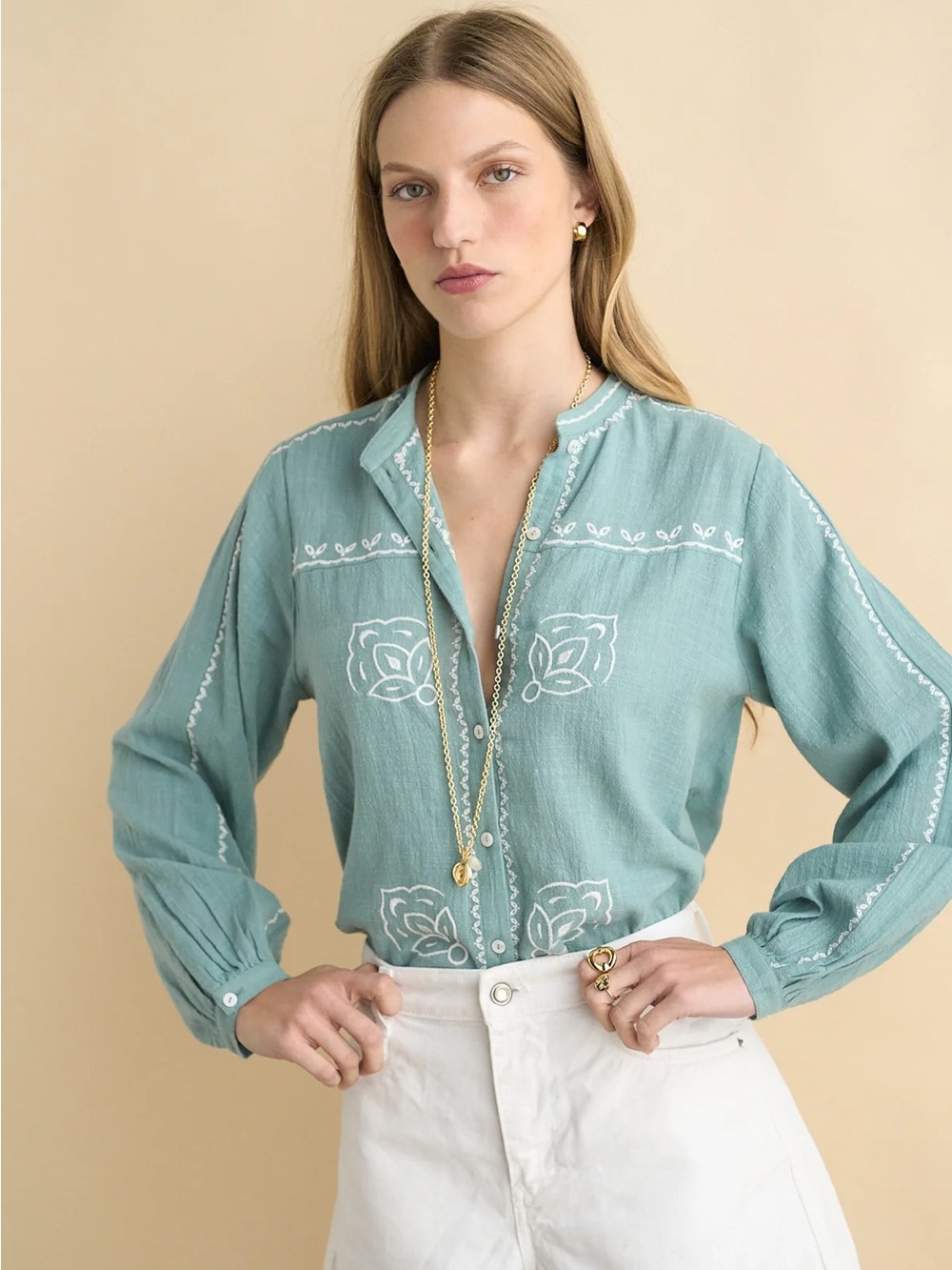 Sonmer Maya Blouse Green